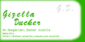 gizella ducker business card